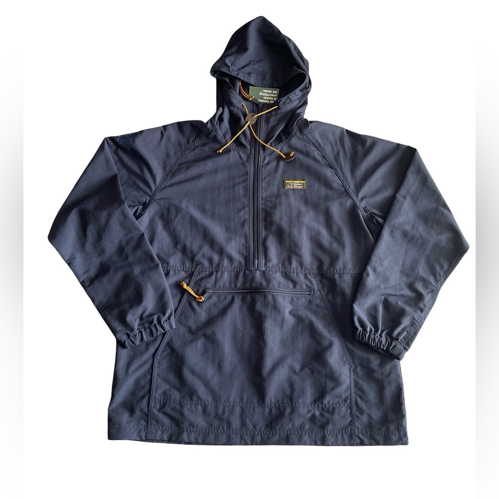 L.L. Bean Navy Blue Raincoat